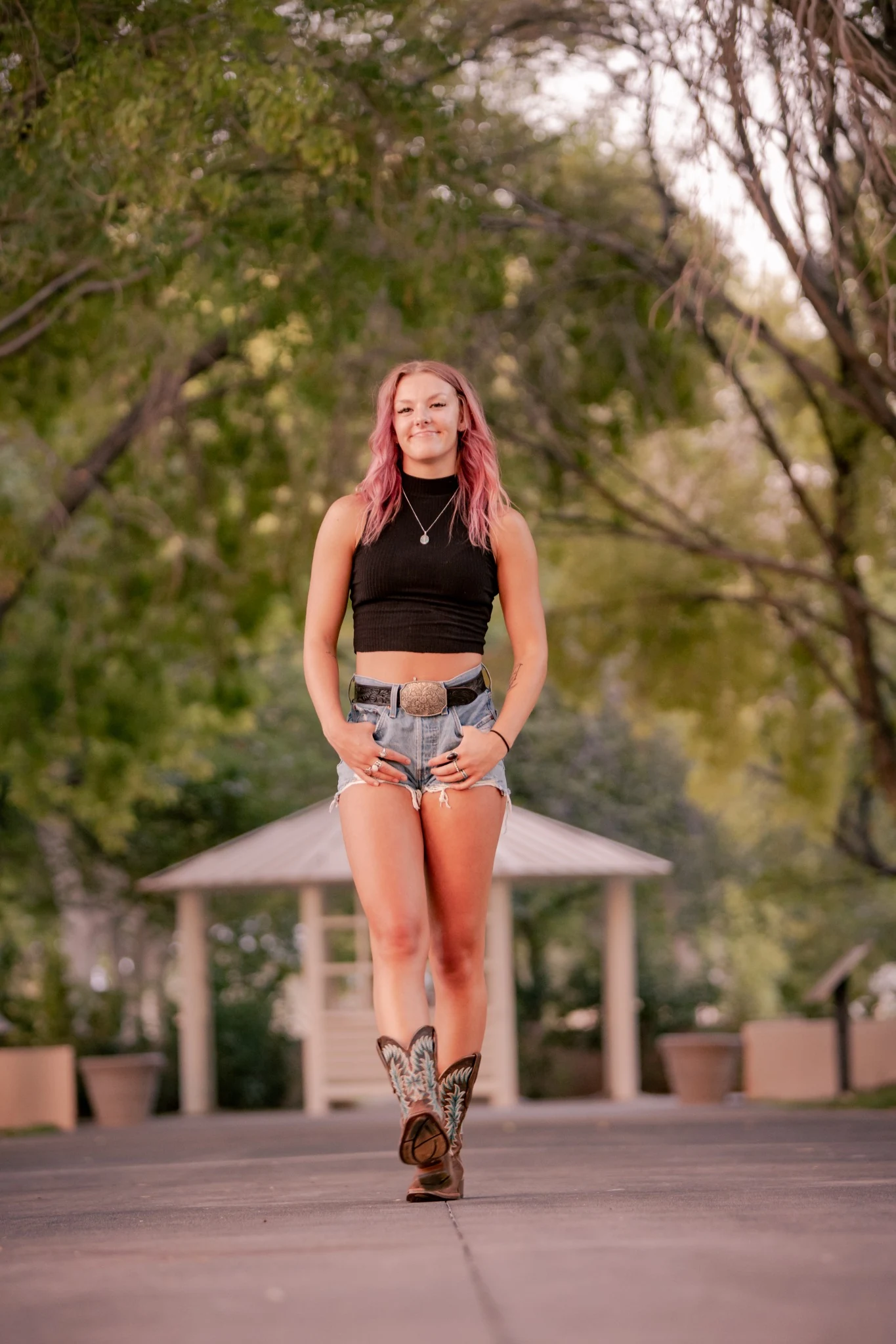 Full body outdoor portrait